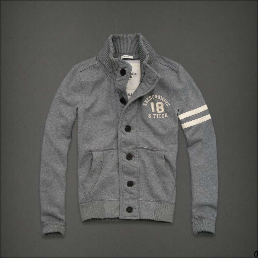 Abercrombie Fitch Hombres Ponte de pie de cuello Sudadera AF6457